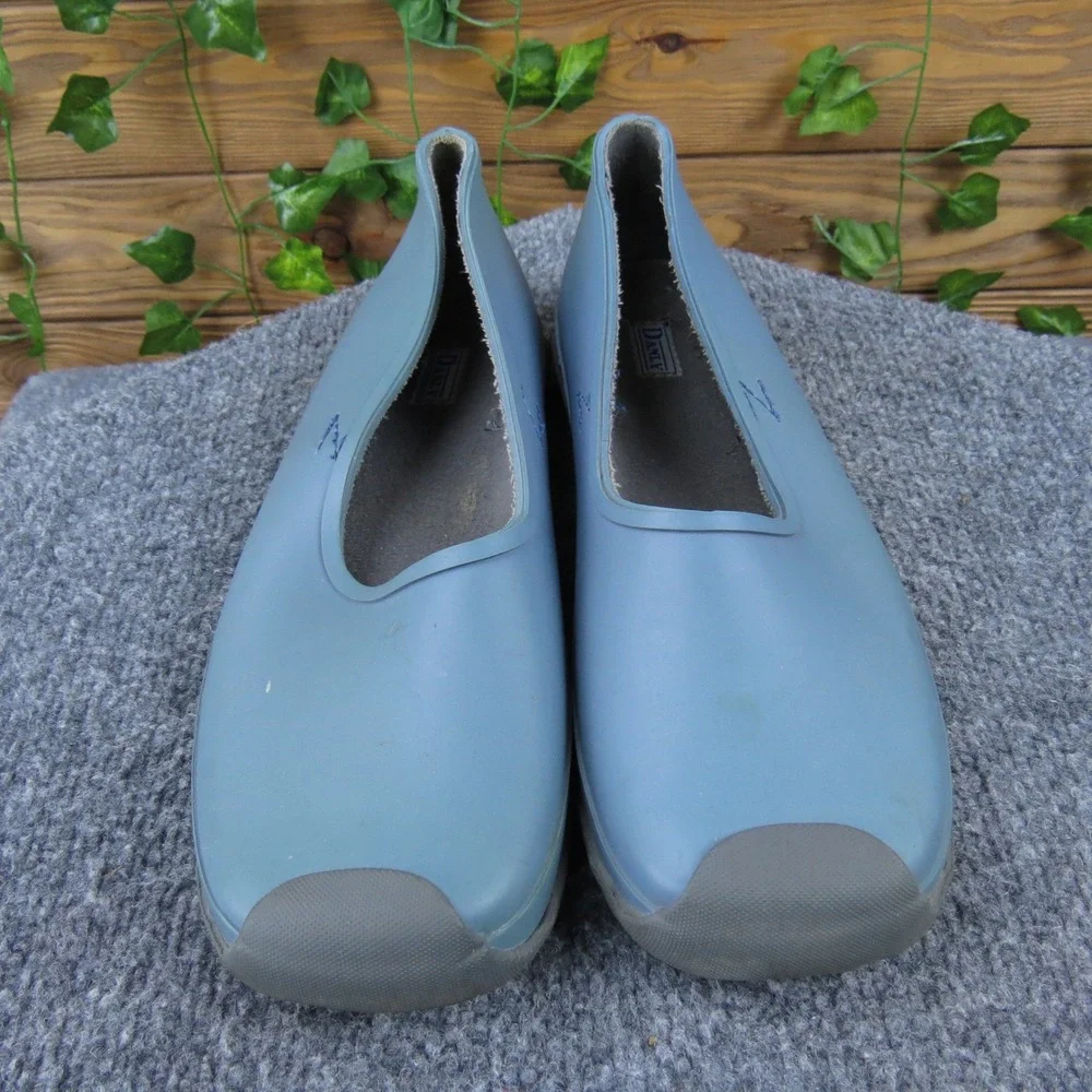Danly Blue‎ Rubber Rain Skimmer Shoes Women's 8 Waterproof Slip-On